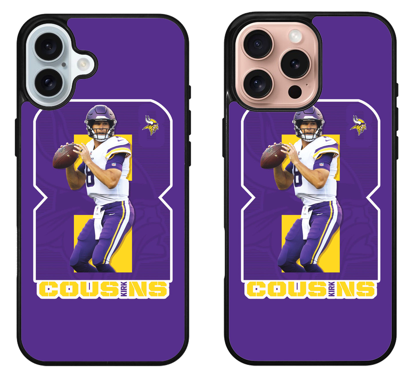 Kirk Cousins Minnesota Vikings iPhone 16 | 16 Plus | 16 Pro | 16 Pro Max Case