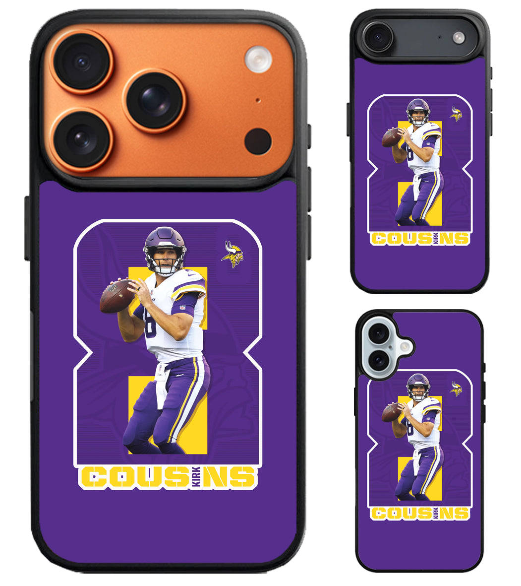 Kirk Cousins Minnesota Vikings iPhone Air | iPhone 17 | 17 Pro | 17 Pro Max Case