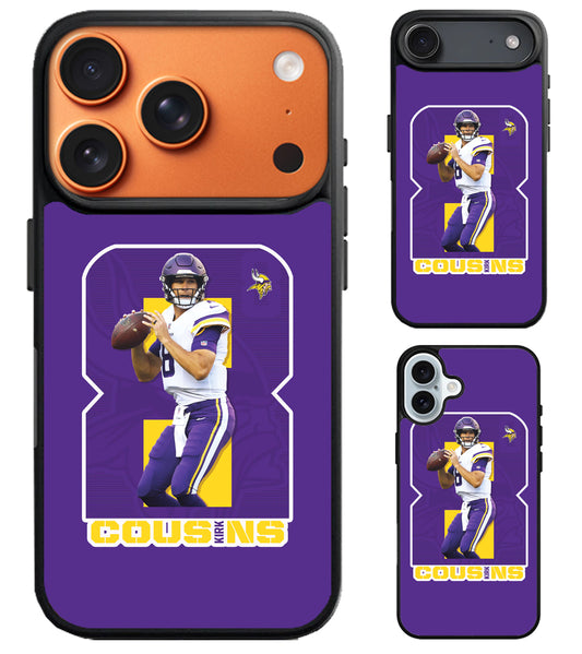 Kirk Cousins Minnesota Vikings iPhone Air | iPhone 17 | 17 Pro | 17 Pro Max Case