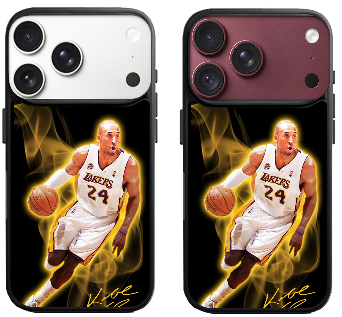 Kobe Bryant LA Lakers With Signature iPhone 18 Pro | 18 Pro Max Case
