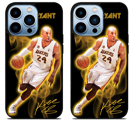 Kobe Bryant LA Lakers With Signature iPhone 15 Pro | iPhone 15 Pro Max Case
