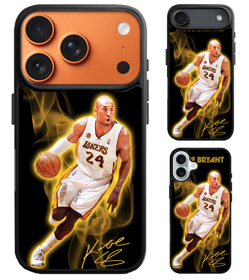 Kobe Bryant LA Lakers With Signature iPhone Air | iPhone 17 | 17 Pro | 17 Pro Max Case