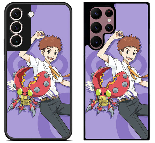 Koushiro & Tentomon Digimon Samsung Galaxy S22 | S22+ | S22 Ultra Case