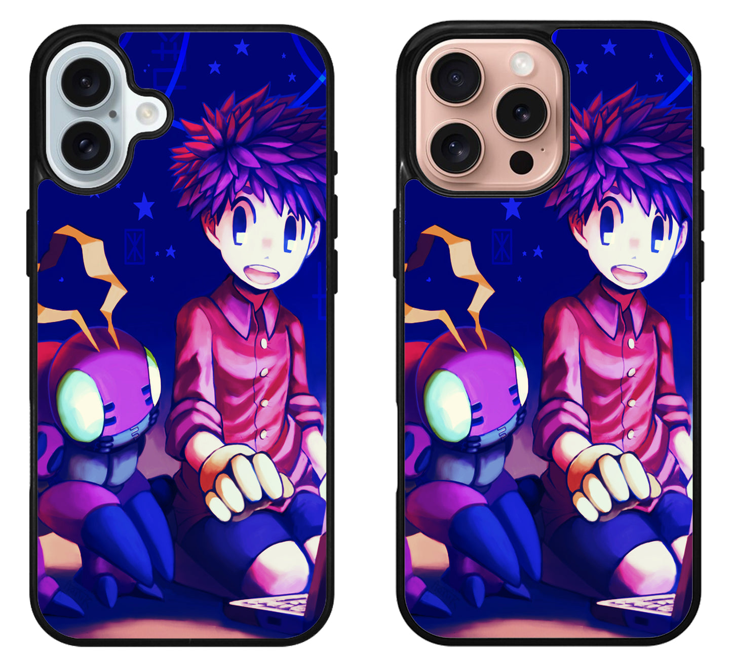 Koushiro & Tentomon Digimon Cover iPhone 16 | 16 Plus | 16 Pro | 16 Pro Max Case