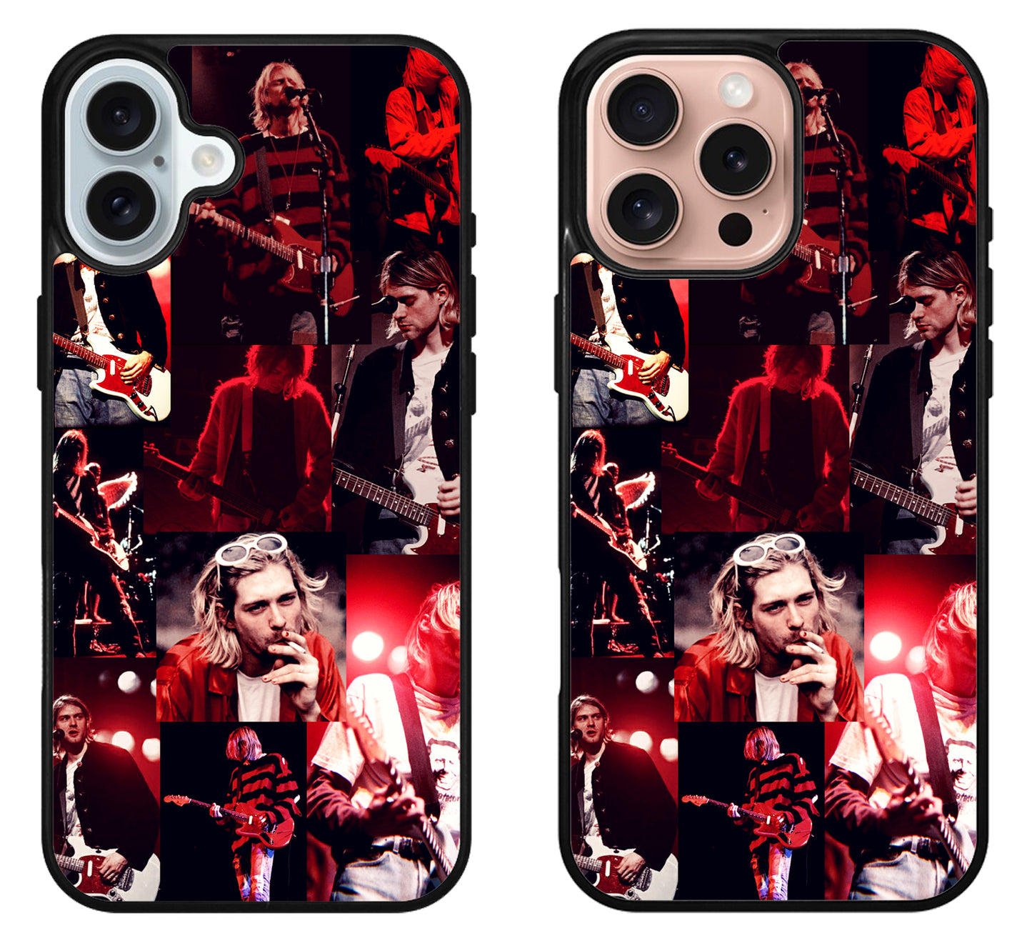 Kurt Cobain Collage iPhone 16 | 16 Plus | 16 Pro | 16 Pro Max Case