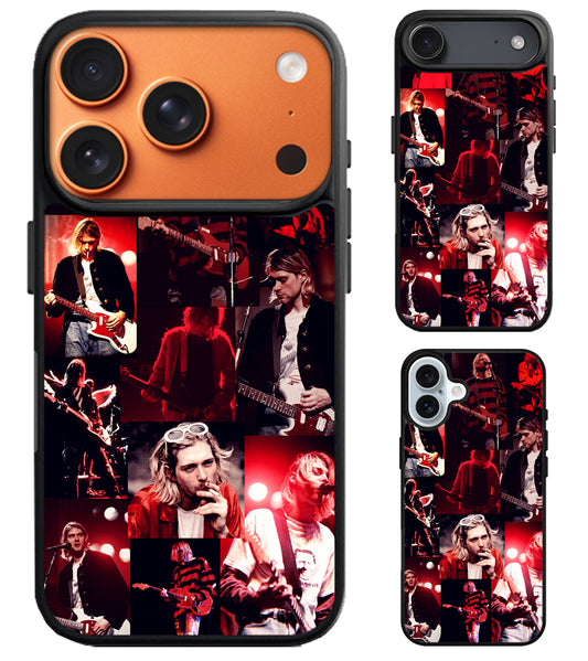Kurt Cobain Collage iPhone Air | iPhone 17 | 17 Pro | 17 Pro Max Case
