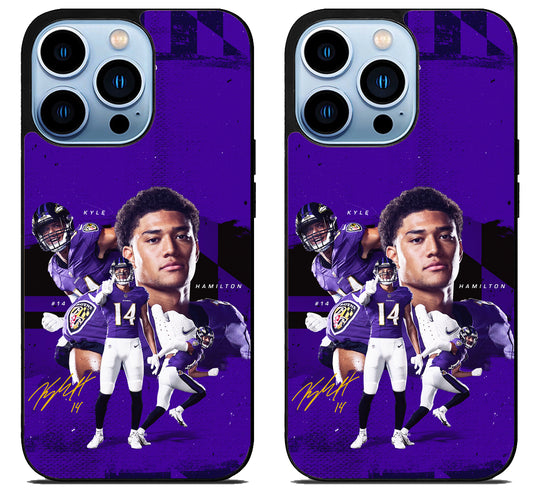 Kyle Hamilton Baltimore Ravens iPhone 15 Pro | iPhone 15 Pro Max Case