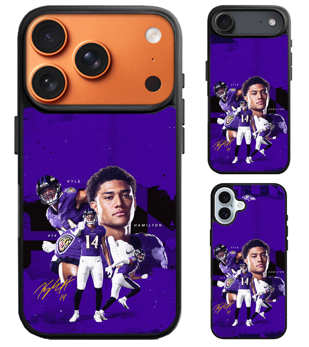 Kyle Hamilton Baltimore Ravens iPhone Air | iPhone 17 | 17 Pro | 17 Pro Max Case