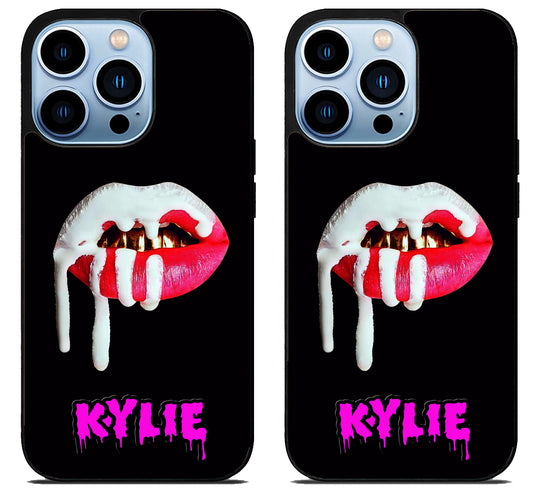 Kylie Jenner Lips Black iPhone 15 Pro | iPhone 15 Pro Max Case