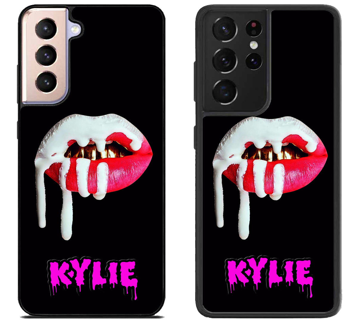 Kylie Jenner Lips Black Samsung Galaxy S21 | S21 FE | S21+ | S21 Ultra Case