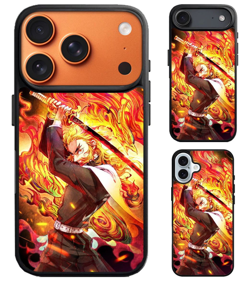 Kyojuro Rengoku Demon Slayer Anime iPhone Air | iPhone 17 | 17 Pro | 17 Pro Max Case
