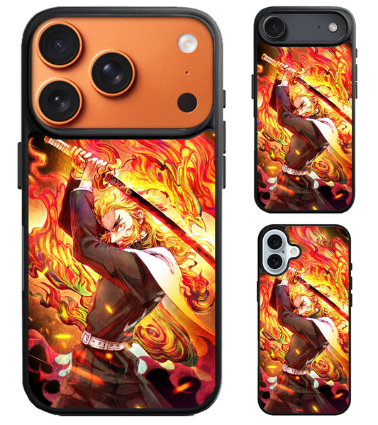 Kyojuro Rengoku Demon Slayer Anime iPhone Air | iPhone 17 | 17 Pro | 17 Pro Max Case