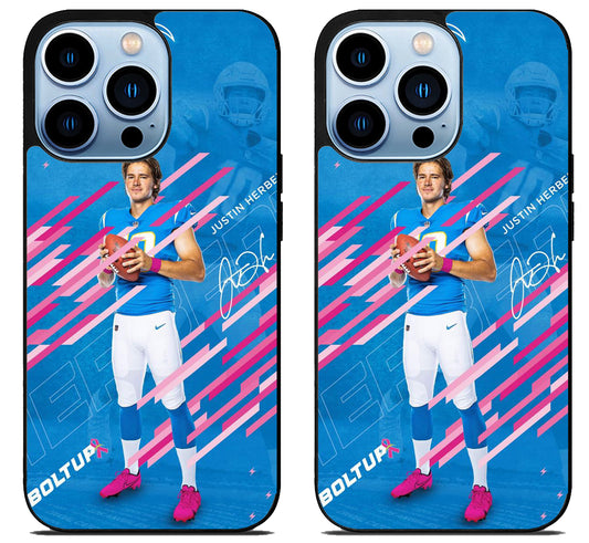 LA Charger Justin Herbert Style iPhone 15 Pro | iPhone 15 Pro Max Case