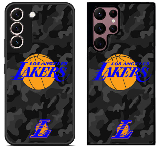 LA Lakers Black Camo Samsung Galaxy S22 | S22+ | S22 Ultra Case