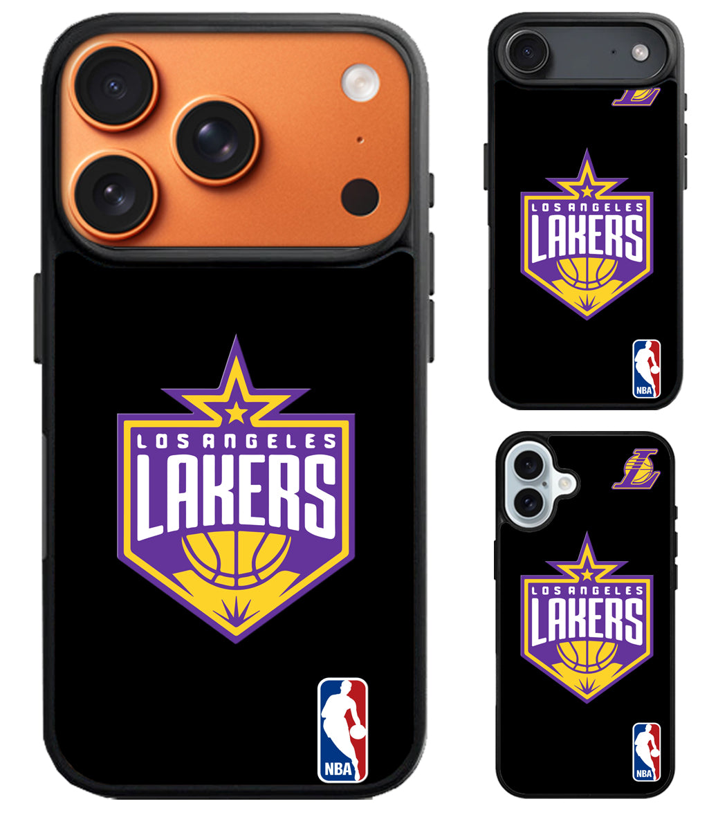 LA Lakers NBA Black iPhone Air | iPhone 17 | 17 Pro | 17 Pro Max Case