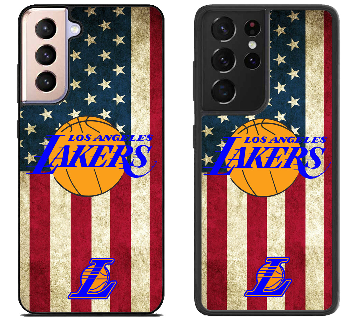 LA Lakers US Flag Samsung Galaxy S21 | S21 FE | S21+ | S21 Ultra Case