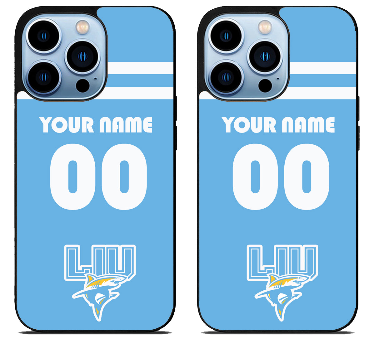 Custom Personalized LIU Sharks iPhone 15 Pro | iPhone 15 Pro Max Case