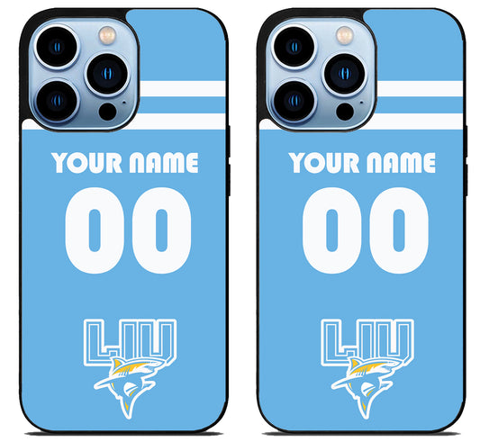 Custom Personalized LIU Sharks iPhone 15 Pro | iPhone 15 Pro Max Case