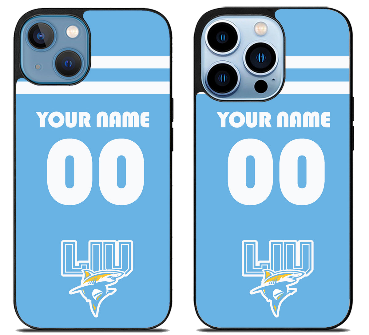 Custom Personalized LIU Sharks iPhone 13 | 13 Mini | 13 Pro | 13 Pro Max Case