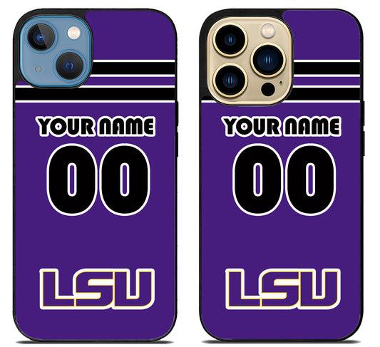 Custom Personalized LSU Tigers iPhone 14 | 14 Plus | 14 Pro | 14 Pro Max Case