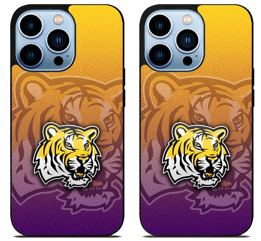 LSU Tigers Background iPhone 15 Pro | iPhone 15 Pro Max Case