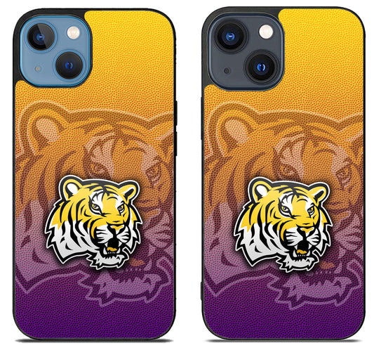LSU Tigers Background iPhone 15 | iPhone 15 Plus Case