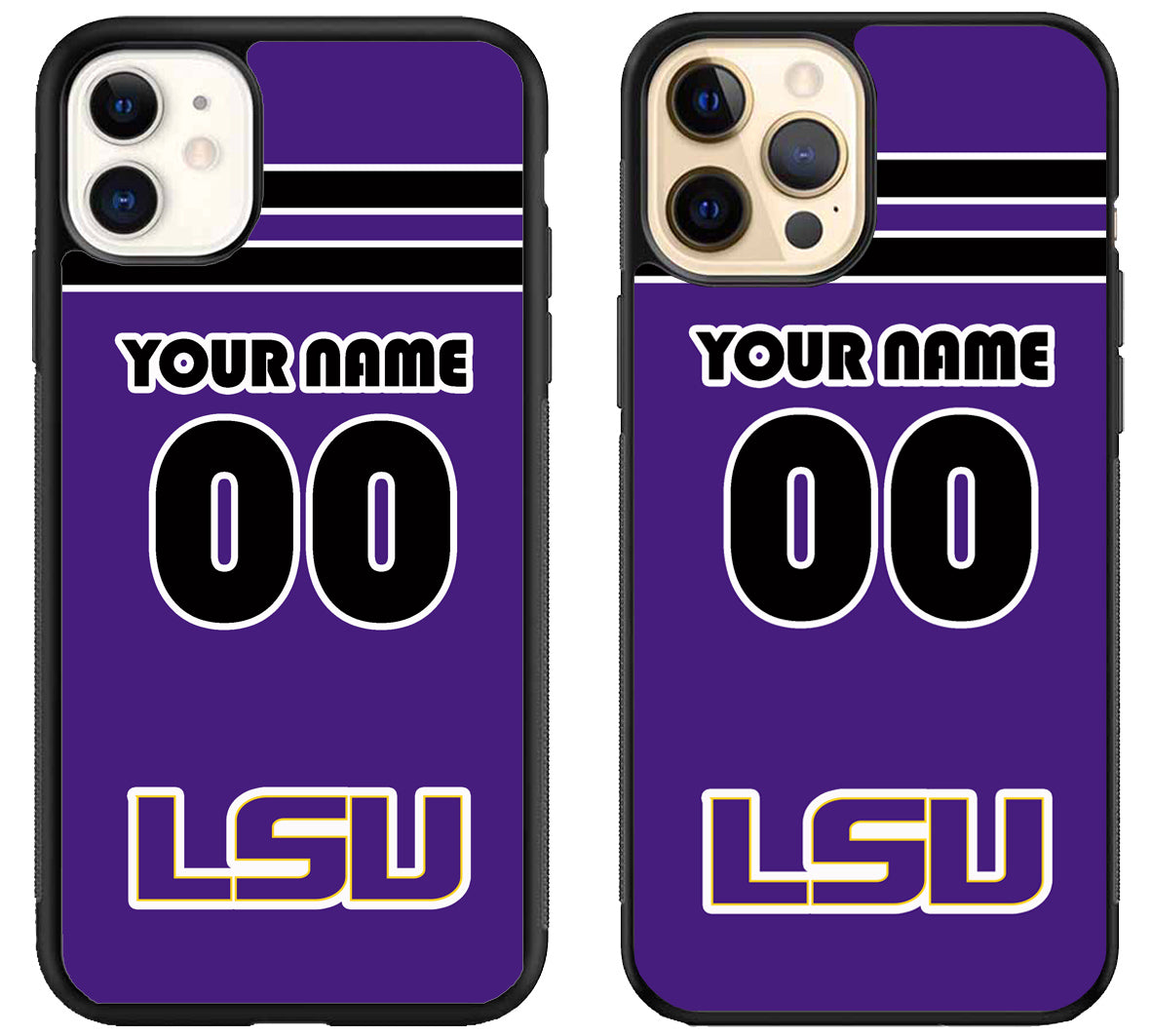 Custom Personalized LSU Tigers iPhone 12 | 12 Mini | 12 Pro | 12 Pro Max Case