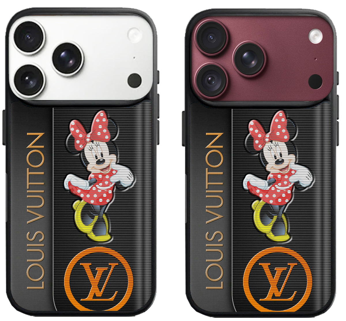 Custom Minnie Mouse LV Black iPhone 18 Pro | 18 Pro Max Case