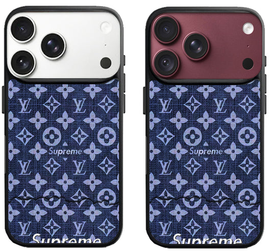 LV Blue pattern iPhone 18 Pro | 18 Pro Max Case