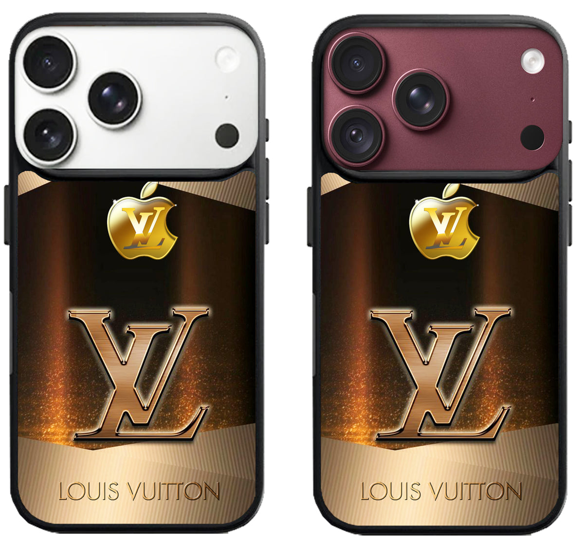 LV Apple Gold Logo iPhone 18 Pro | 18 Pro Max Case