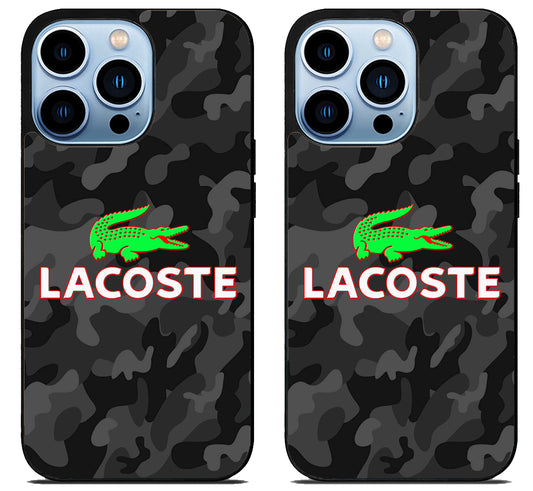 Lacoste Black Camo iPhone 15 Pro | iPhone 15 Pro Max Case