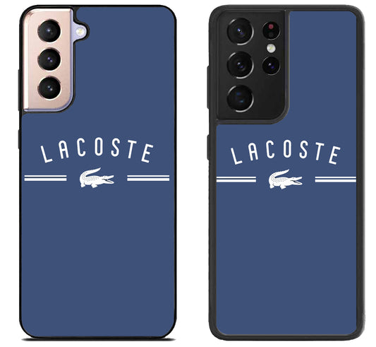 Lacoste Logo Blue Samsung Galaxy S21 | S21 FE | S21+ | S21 Ultra Case