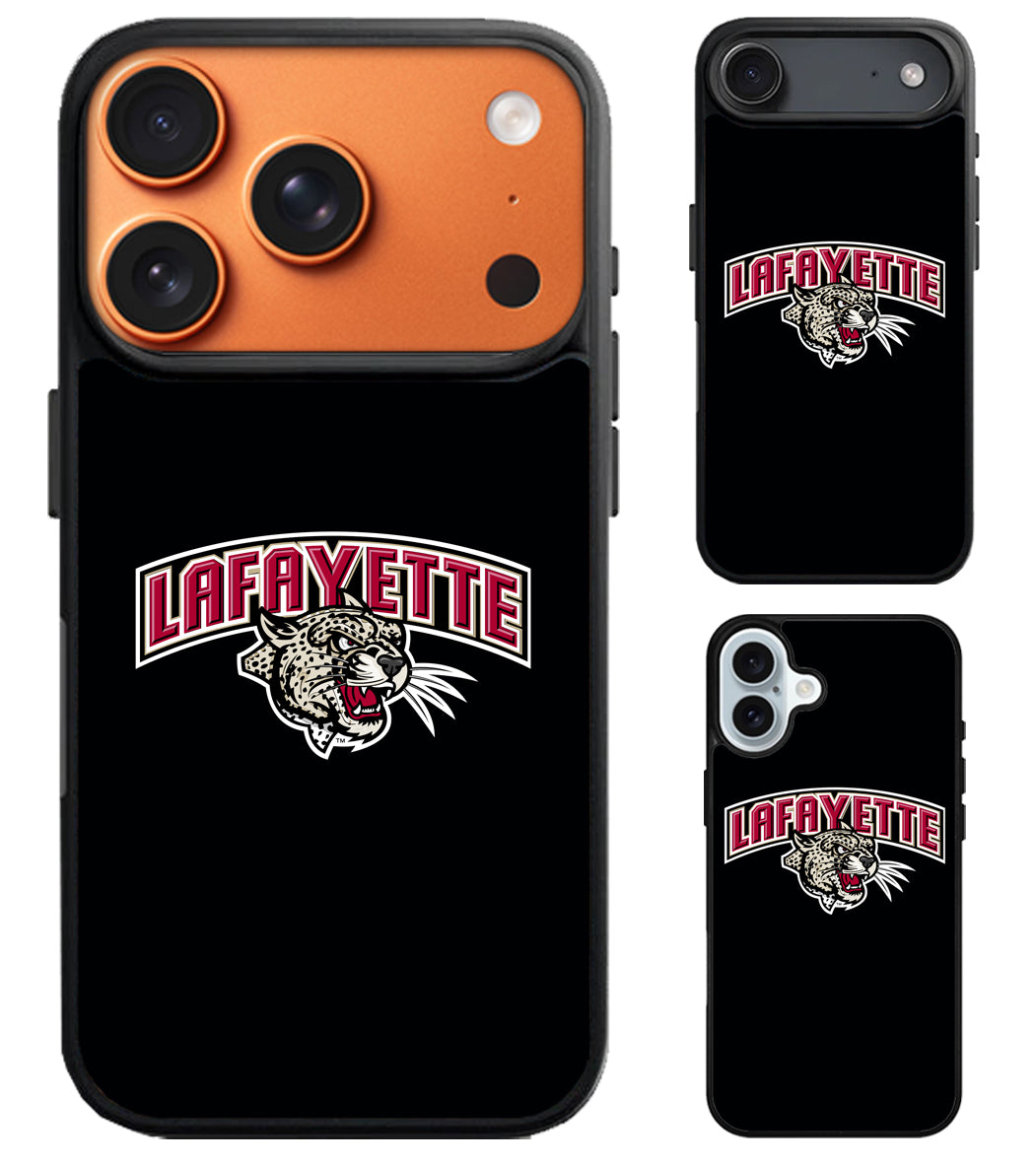 Lafayette Leopards Black iPhone Air | iPhone 17 | 17 Pro | 17 Pro Max Case