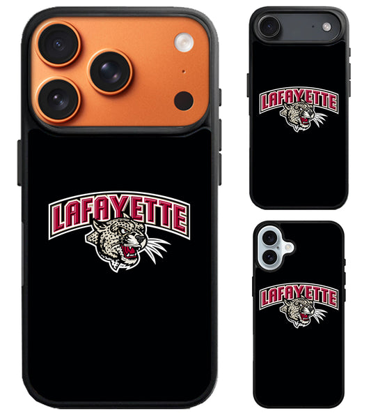 Lafayette Leopards Black iPhone Air | iPhone 17 | 17 Pro | 17 Pro Max Case