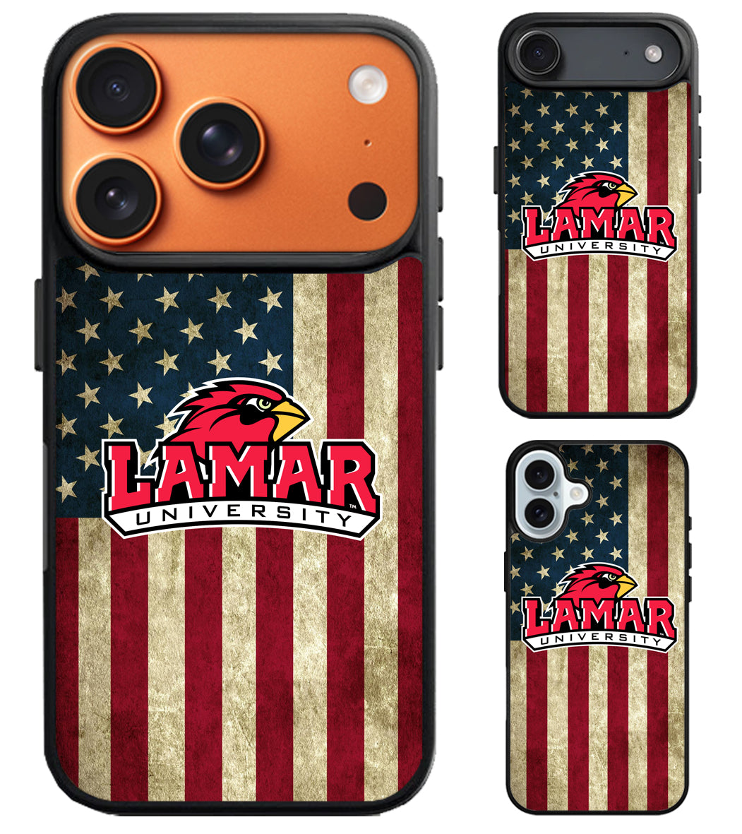 Lamar Cardinals University Flag iPhone Air | iPhone 17 | 17 Pro | 17 Pro Max Case