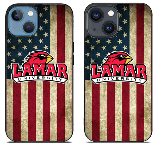 Lamar Cardinals University Flag iPhone 15 | iPhone 15 Plus Case