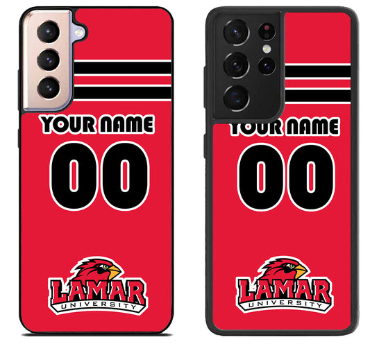 Custom Personalized Lamar Cardinals Samsung Galaxy S21 | S21 FE | S21+ | S21 Ultra Case