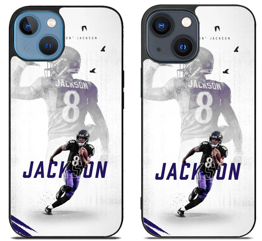 Lamar Jackson Baltimore Ravens Action iPhone 15 | iPhone 15 Plus Case