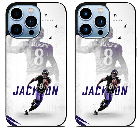 Lamar Jackson Baltimore Ravens Action iPhone 15 Pro | iPhone 15 Pro Max Case