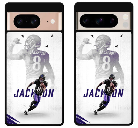 Lamar Jackson Baltimore Ravens Action Google Pixel 8 | 8 Pro Case