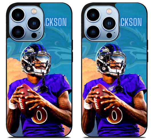 Lamar Jackson Baltimore Ravens Cover iPhone 15 Pro | iPhone 15 Pro Max Case