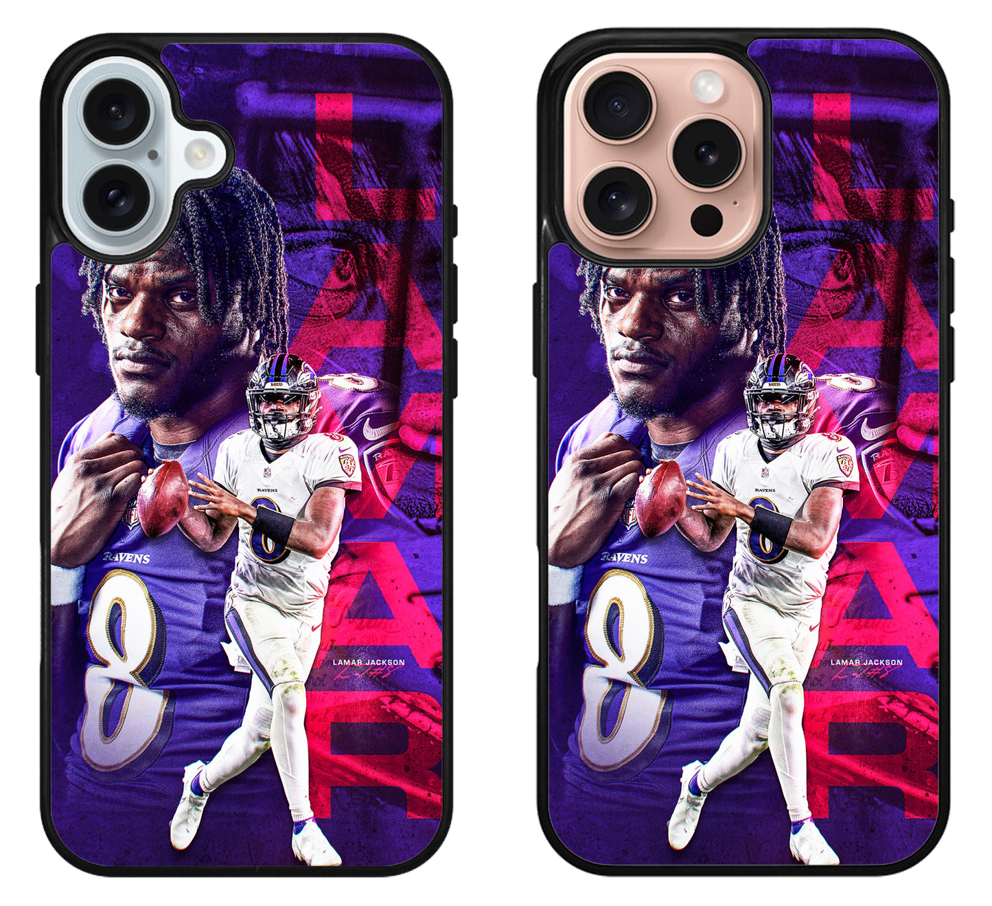 Lamar Jackson Baltimore Ravens Sign iPhone 16 | 16 Plus | 16 Pro | 16 Pro Max Case