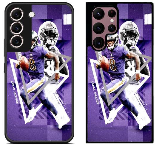 Lamar Jackson NFL Baltimore Ravens Samsung Galaxy S22 | S22+ | S22 Ultra Case