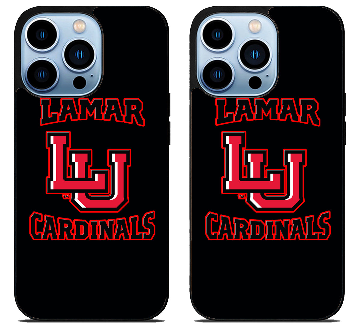 Lamar University Cardinals Black iPhone 15 Pro | iPhone 15 Pro Max Case