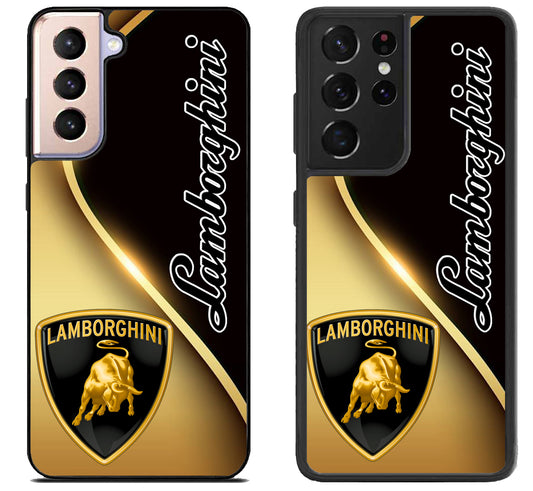 Lamborghini Black Gold Samsung Galaxy S21 | S21 FE | S21+ | S21 Ultra Case