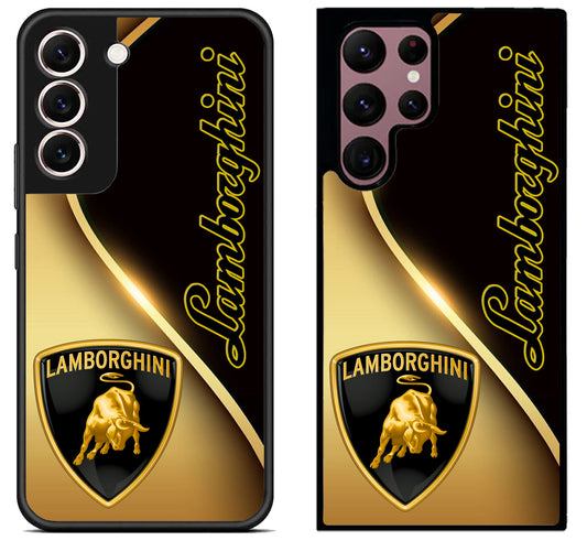 Lamborghini Gold Cover Samsung Galaxy S22 | S22+ | S22 Ultra Case