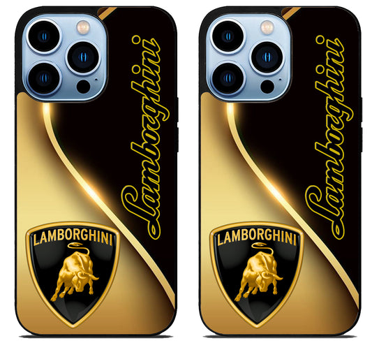 Lamborghini Gold Metallic iPhone 15 Pro | iPhone 15 Pro Max Case