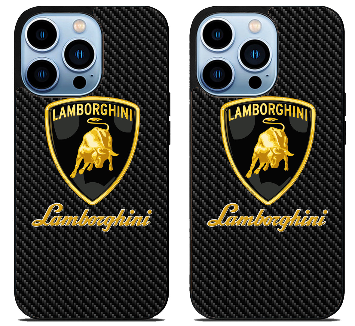 Lamborghini Logo Carbon iPhone 15 Pro | iPhone 15 Pro Max Case