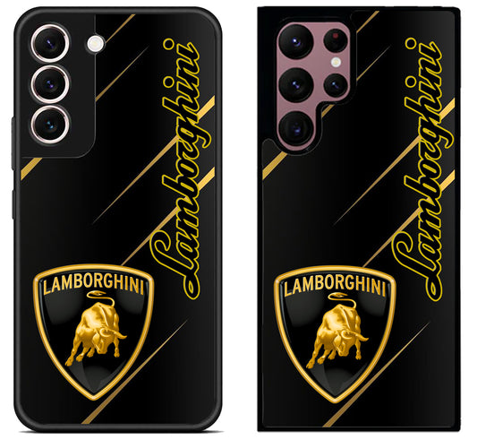 Lamborghini Metallic Black Samsung Galaxy S22 | S22+ | S22 Ultra Case