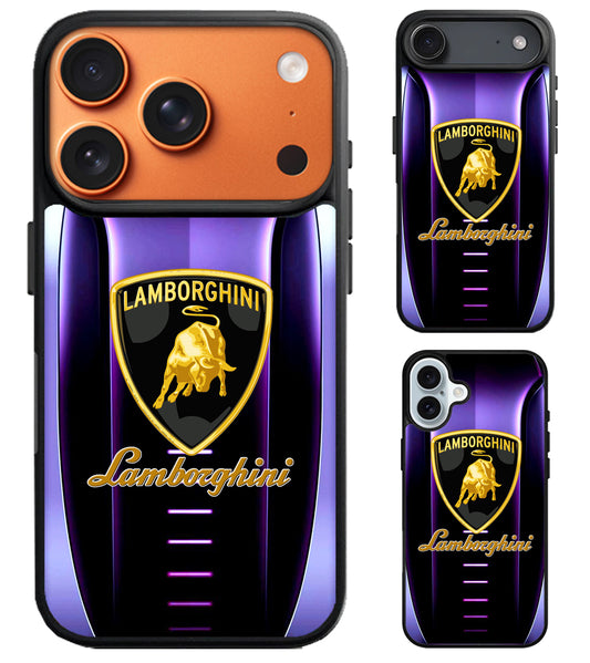 Lamborghini Metallic Logo iPhone Air | iPhone 17 | 17 Pro | 17 Pro Max Case